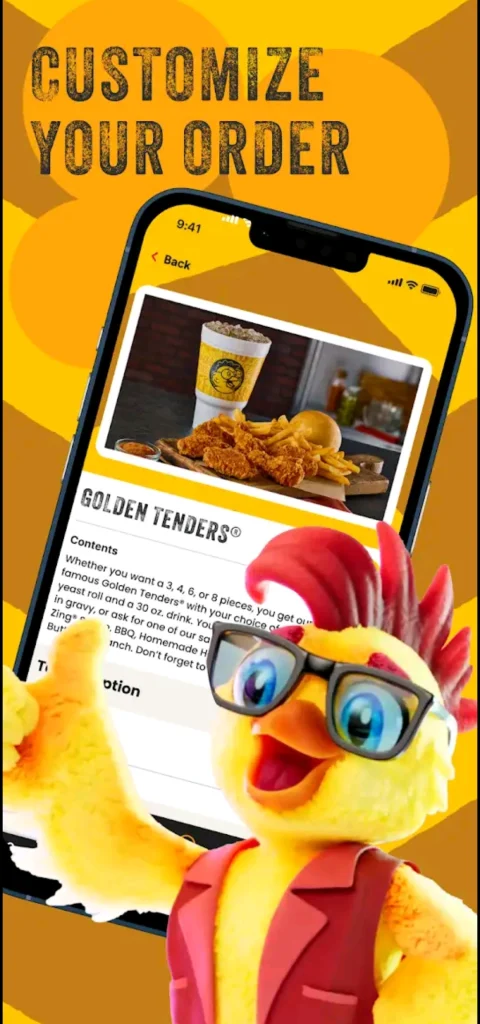 Golden Chick Customize meal